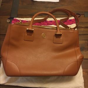 Tory Burch Robinson double zip tote